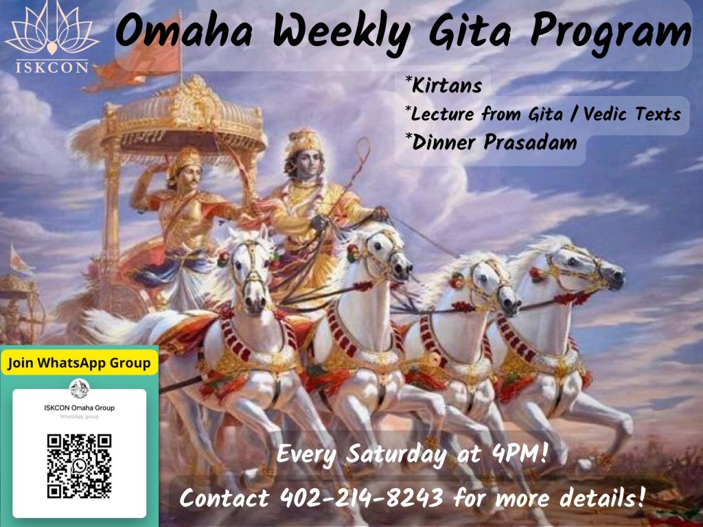 Omaha weekly Gita program